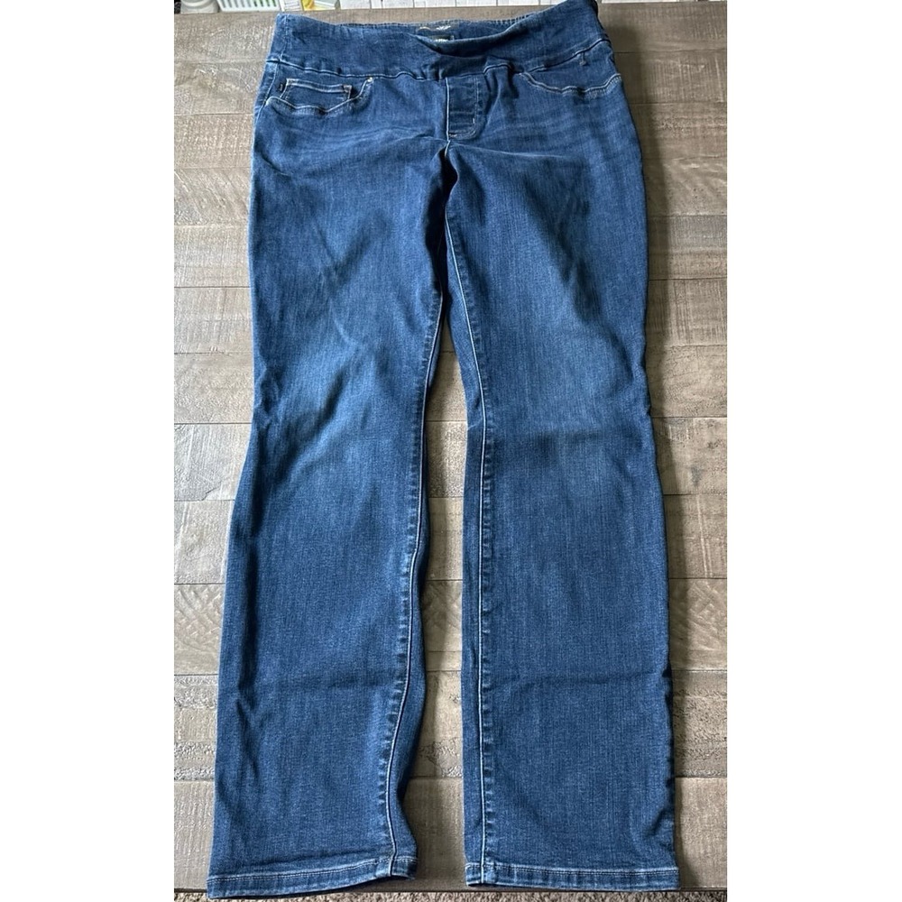 Lee Women's Slim Fit Mid Rise Sculpting Dark Wash Jeans Size 14